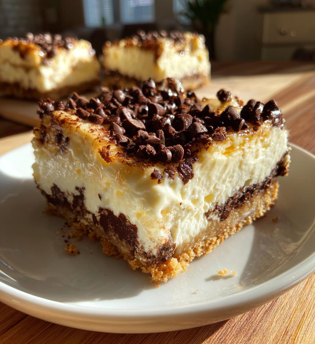 Cannoli Cheesecake Bars - detail 1