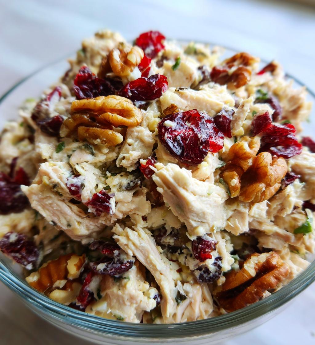 Cranberry Walnut Chicken Salad