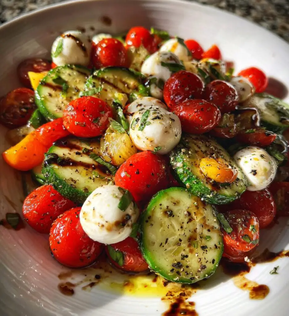 Cucumber Caprese Salad