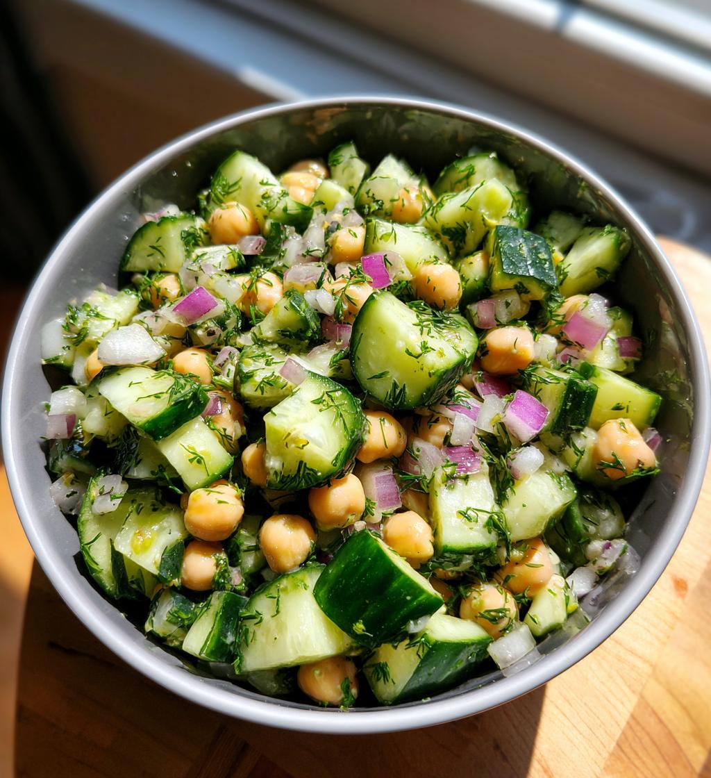 Cucumber Chickpea Dill Salad - detail 1