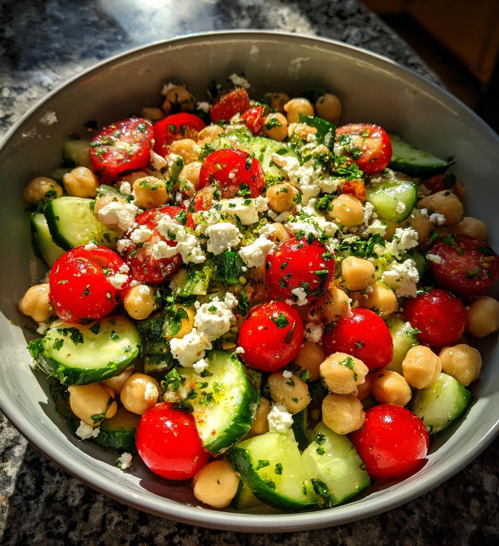 Feta Chickpea Salad