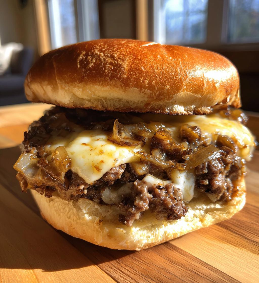 French Onion Beef Sloppy Joes