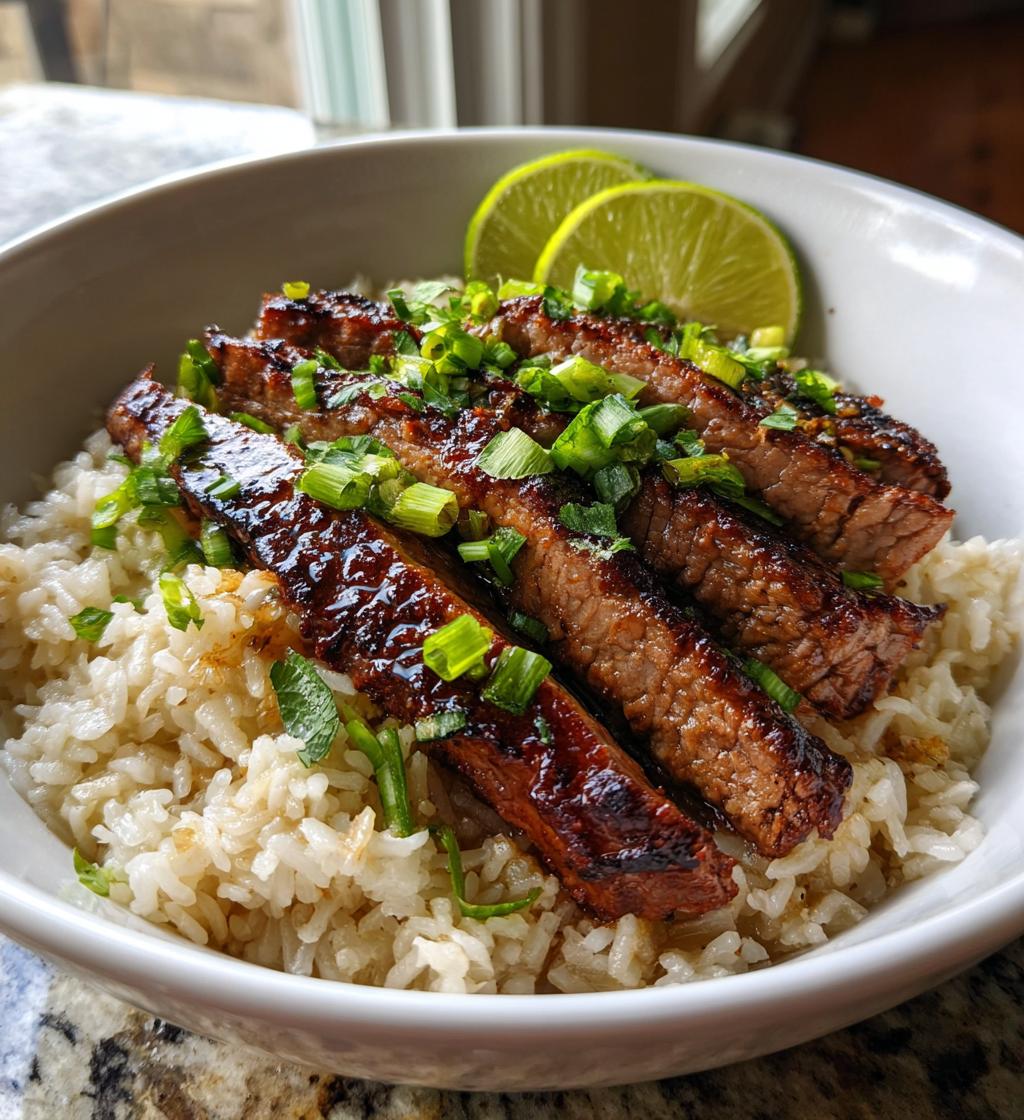 Ginger Lime Pork with Coconut Rice