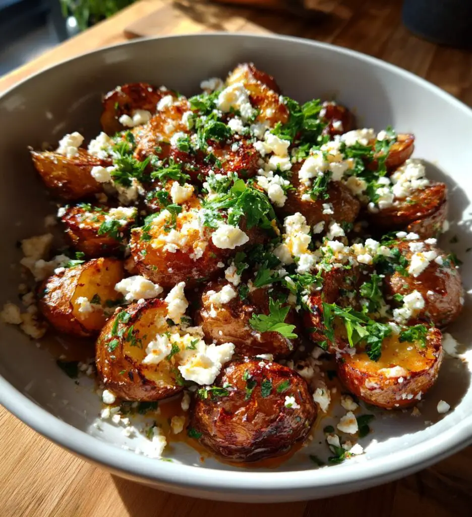 Greek Feta Roast Potatoes