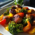 Honey Garlic Sausage Sheet Pan