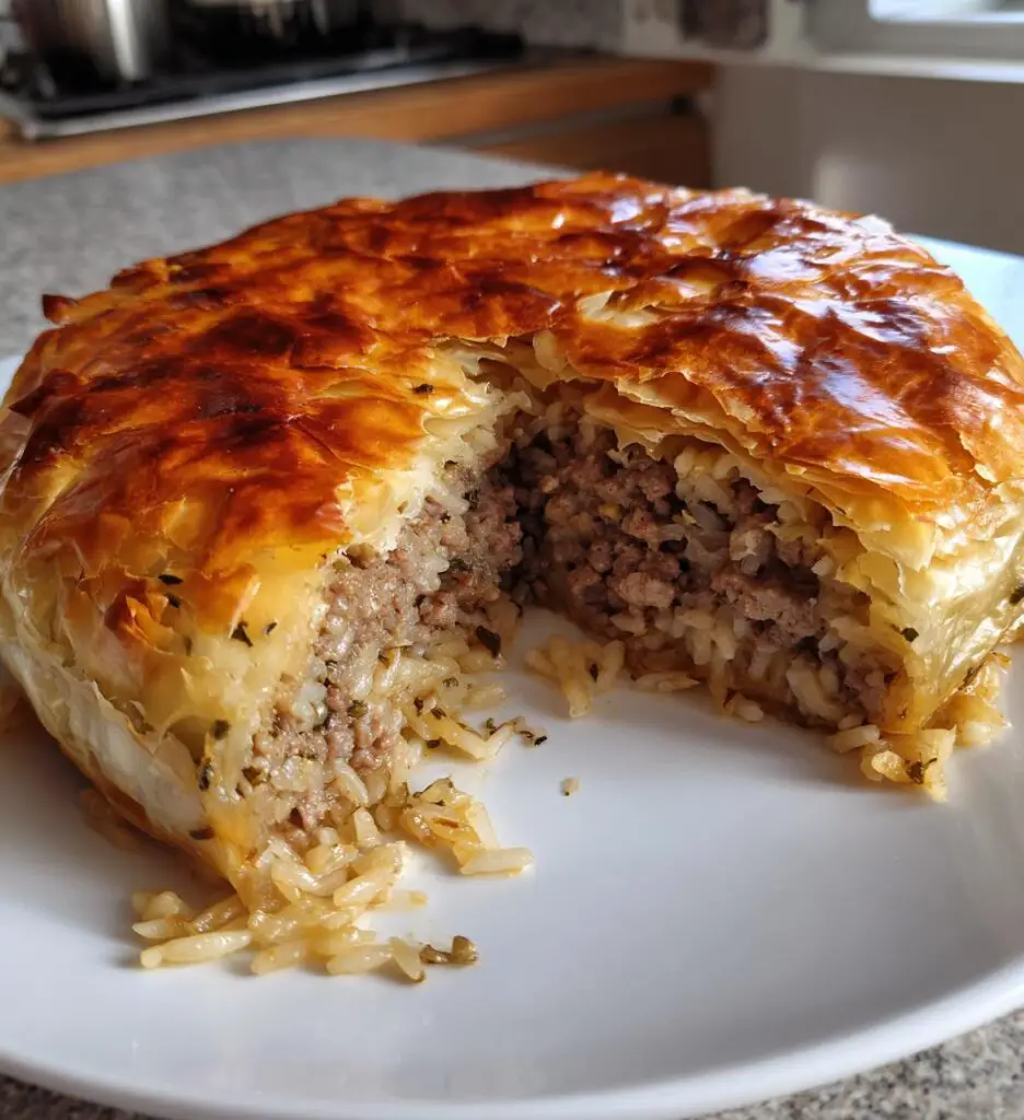 Kreatopita Greek Meat Pie
