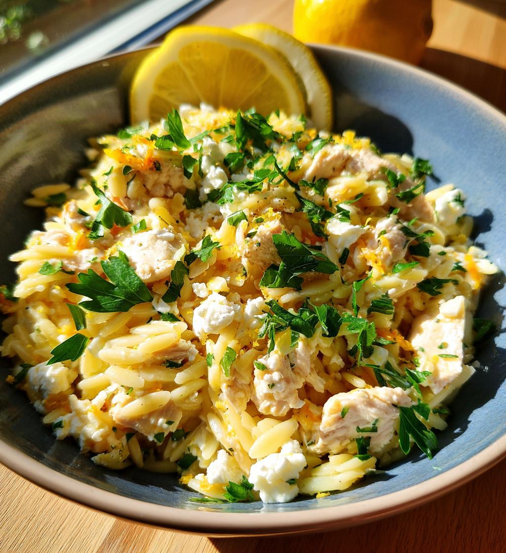 Lemon Feta Chicken Orzo - detail 1
