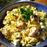 Lemon Feta Chicken Orzo