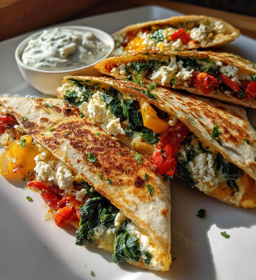 Mediterranean Quesadillas - detail 1