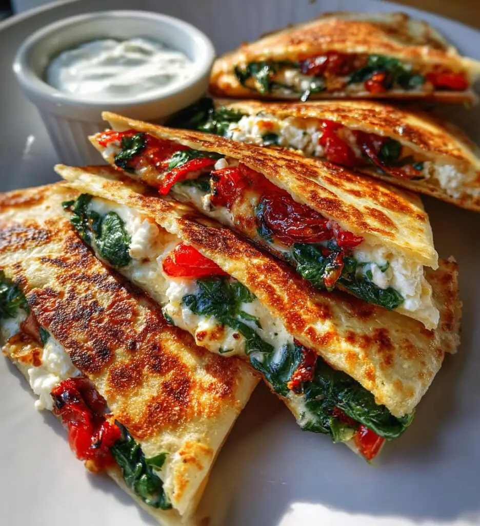 Mediterranean Quesadillas