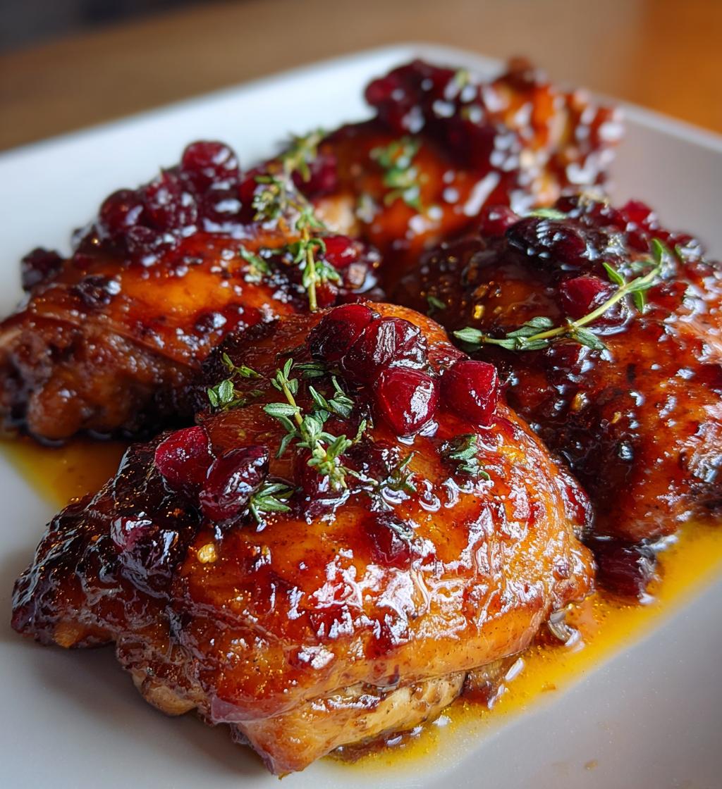 Orange Cranberry Chicken Thighs - detail 1