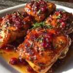 Orange Cranberry Chicken Thighs