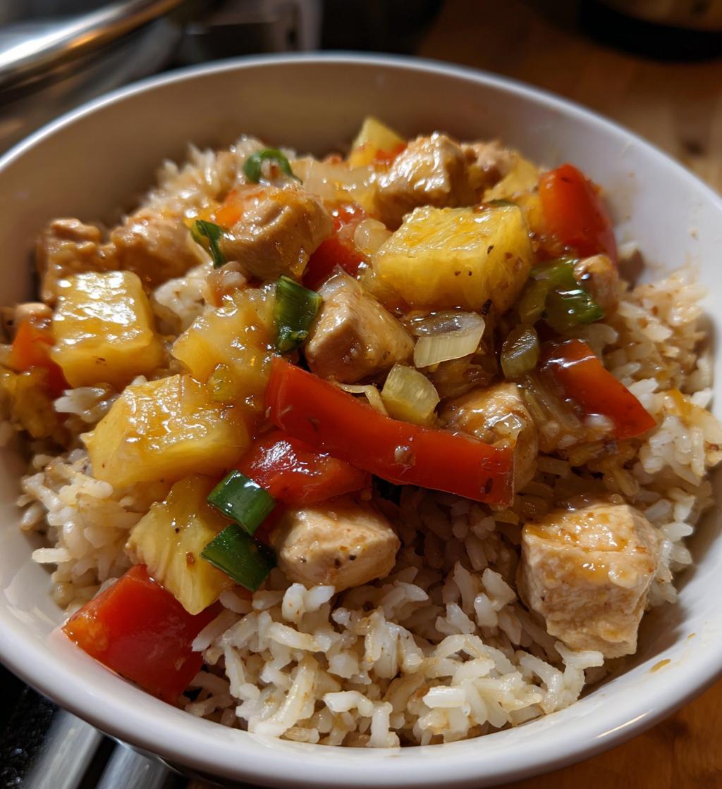 Pineapple Chicken with Rice