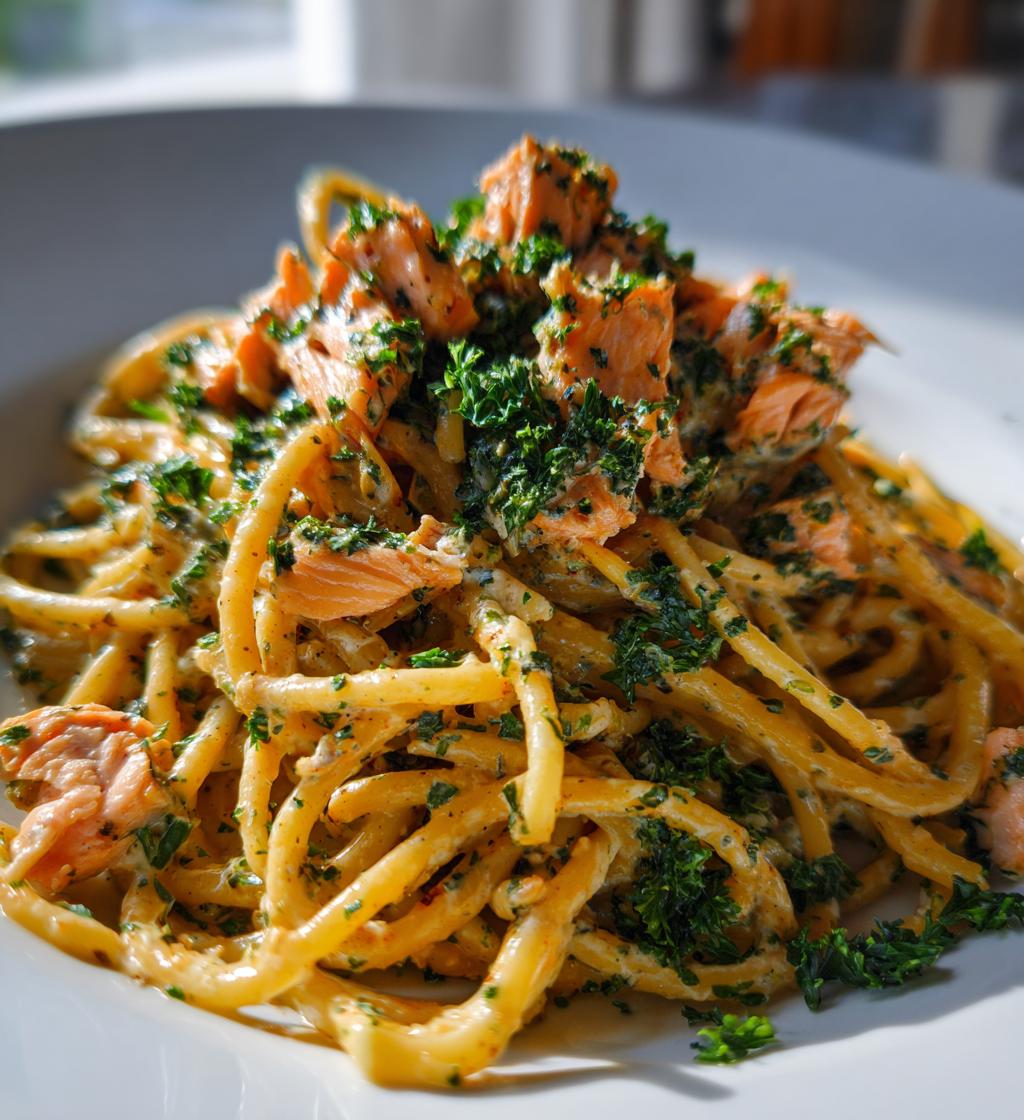 Salmon Pasta - detail 1