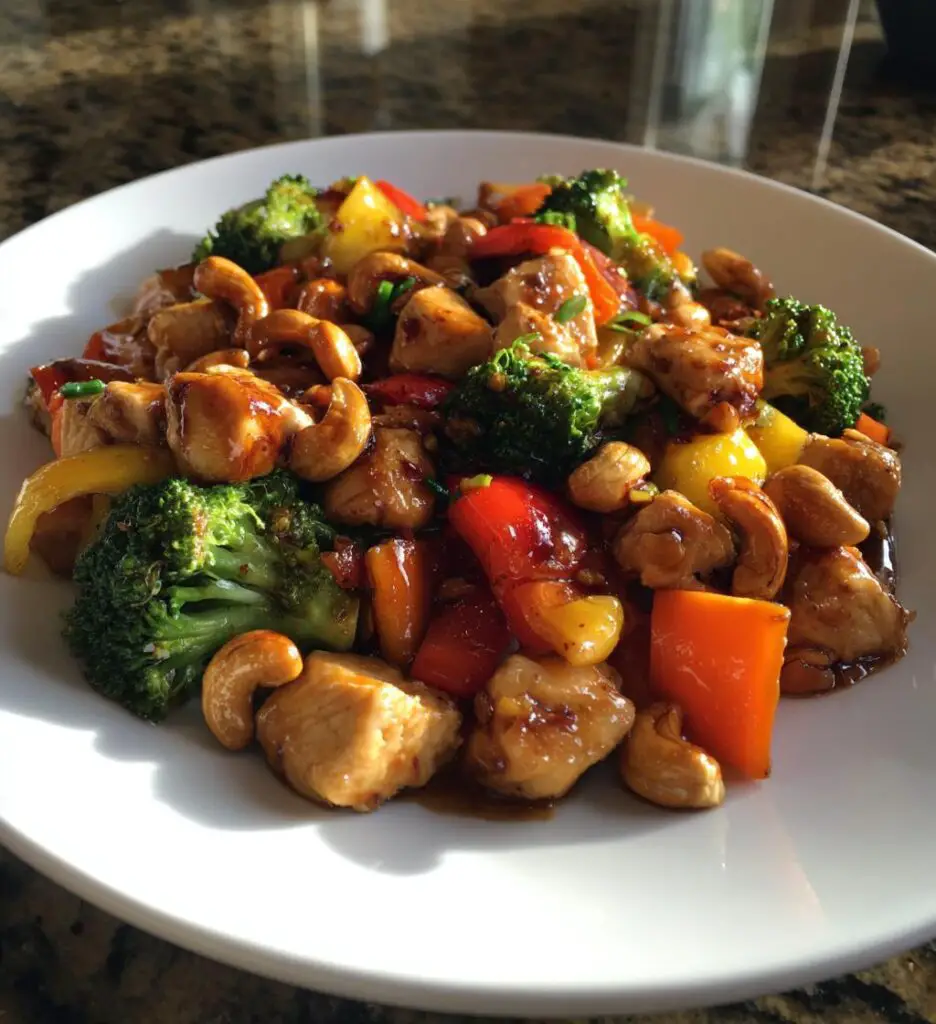 Sheet Pan Cashew Chicken