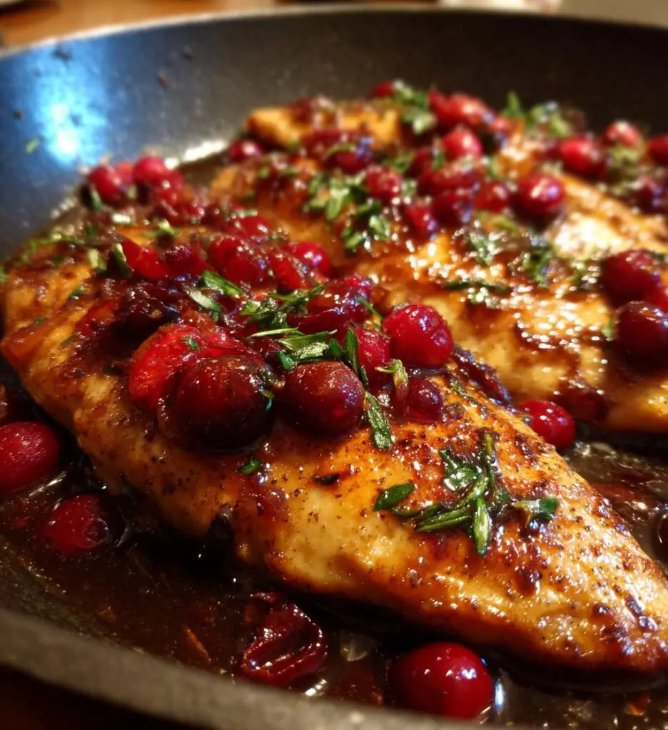 Skillet Cranberry Orange Chicken