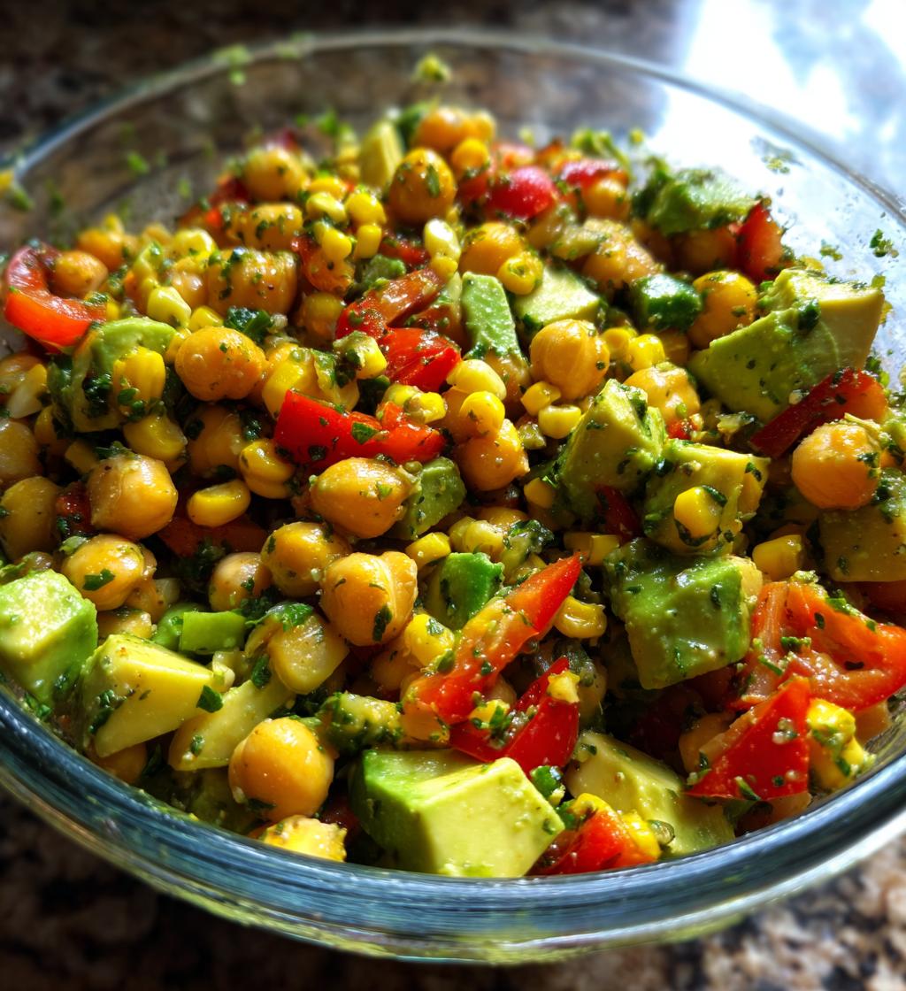 Southwest Chickpea Salad - detail 1