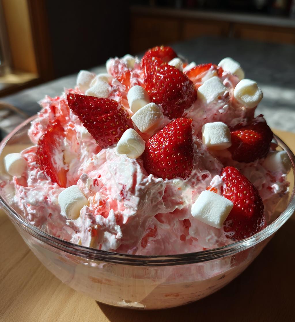 Strawberry Fluff Salad - detail 1