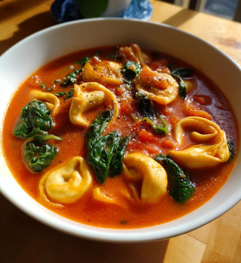 Tomato Tortellini Soup - detail 1
