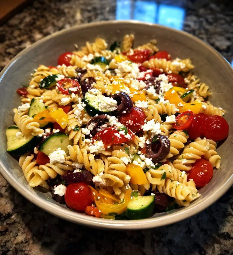 Vegetarian Italian Pasta Salad